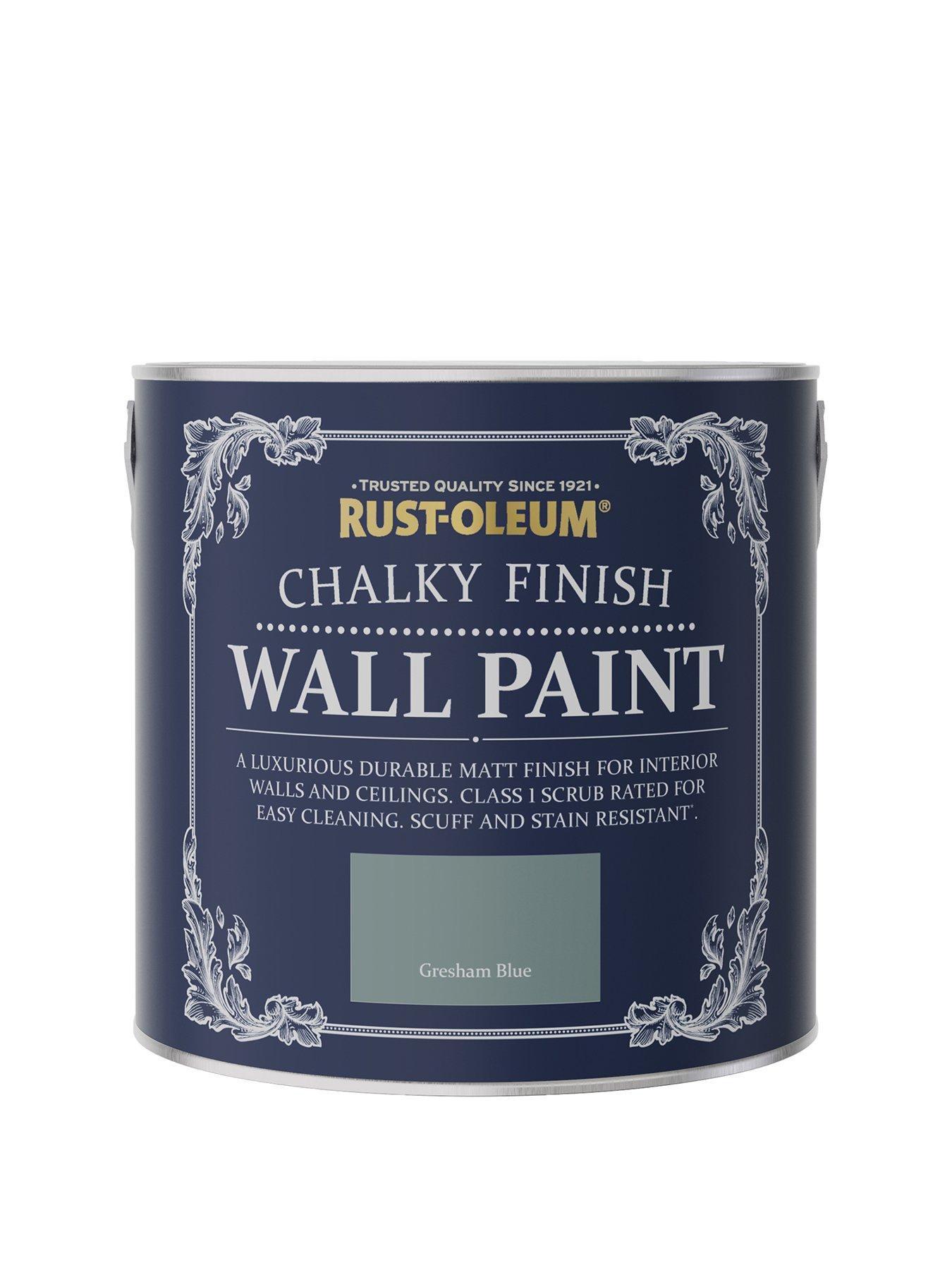Image 2 of 5 of Rust-Oleum Rust-oleum Chalky Wall Paint Gresham Blue 2.5l