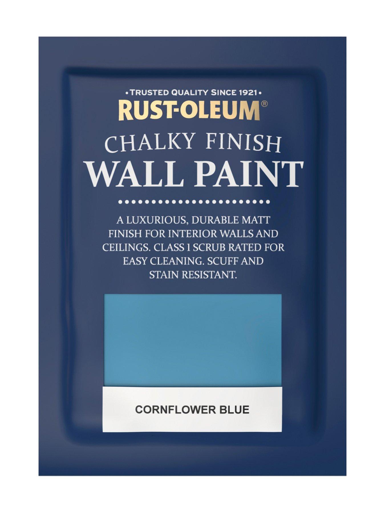Image 4 of 4 of Rust-Oleum Rust-oleum Chalky Wall Paint Cornflower Blue 2.5l