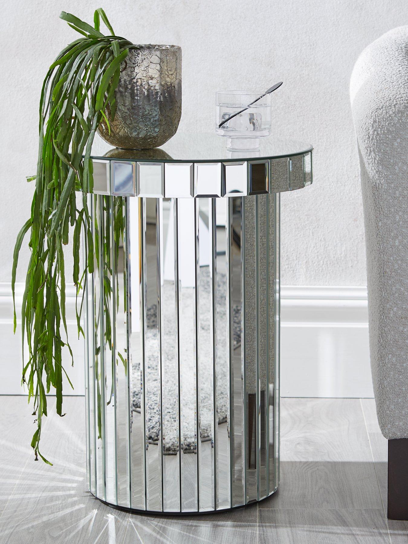 Image 1 of 5 of The Very Collection Azalea Mirror, Top And Side Circular Table -&nbsp;FSC&shy;&shy;&reg;&nbsp; Certified