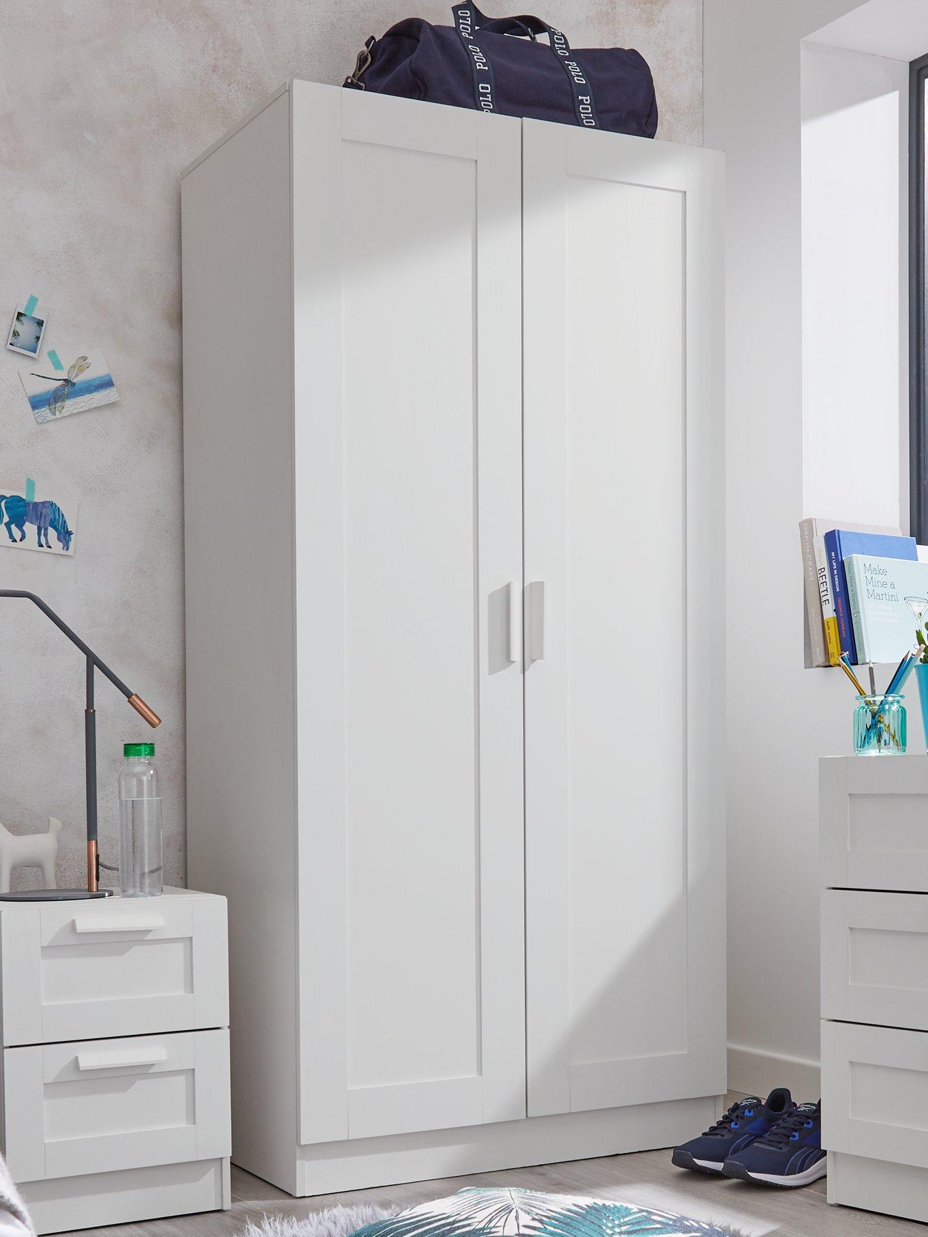 The Very Collection Taryn Kids 2 Door Wardrobe - White