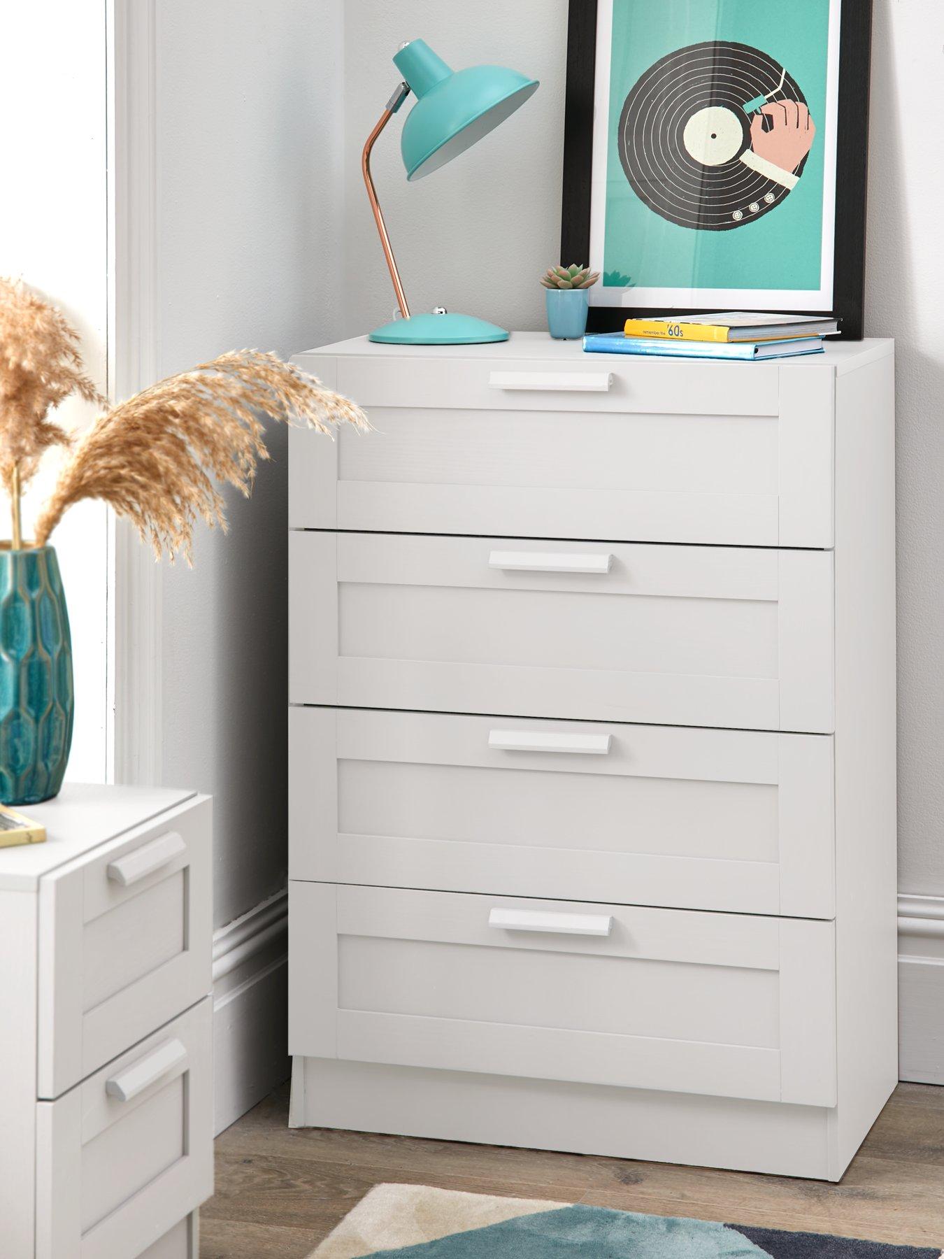 The Very Collection Taryn Kids 4 Drawer Chest - White