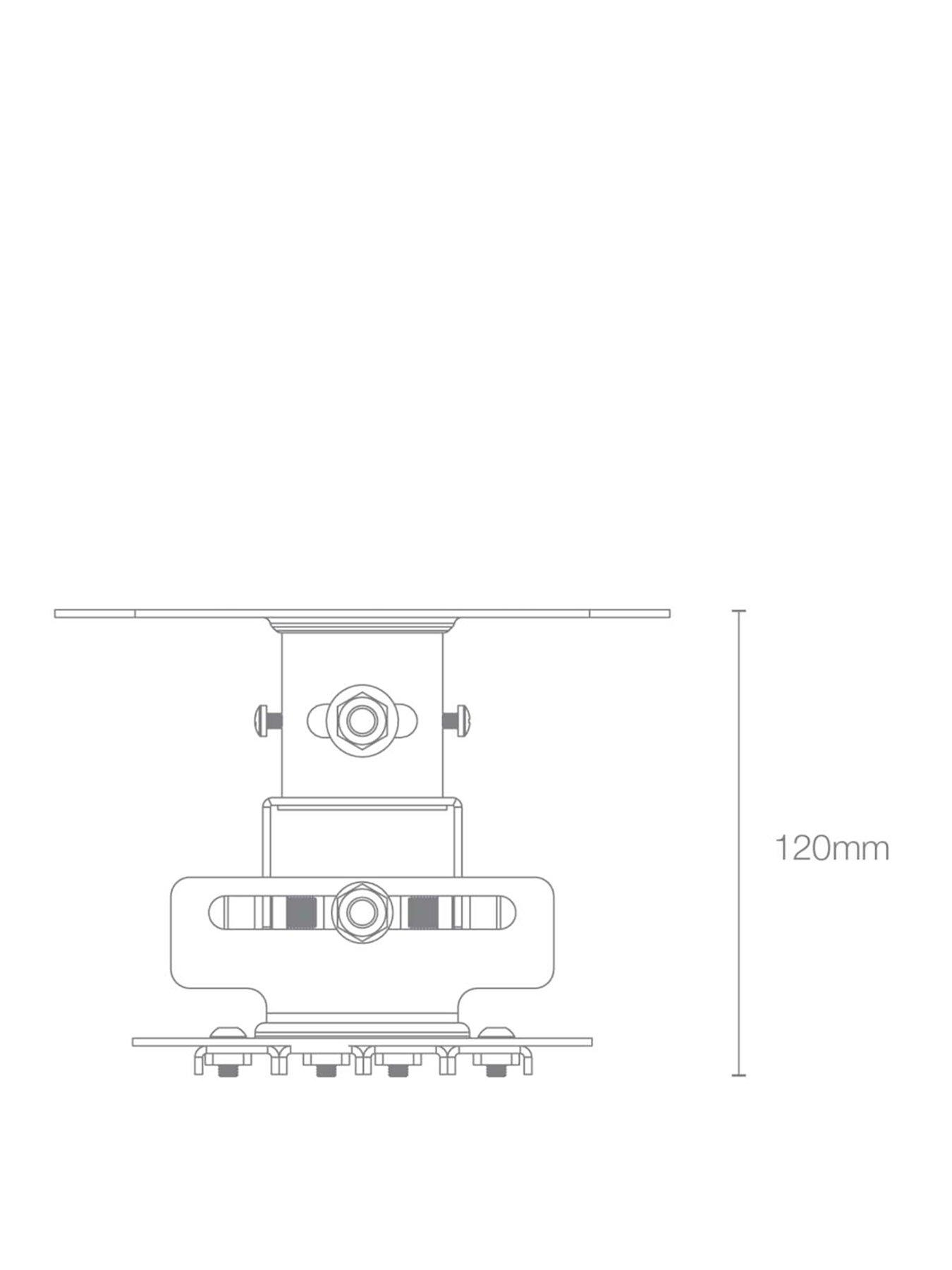 Image 3 of 3 of Optoma White flush universal projector mount (up to 15Kg)