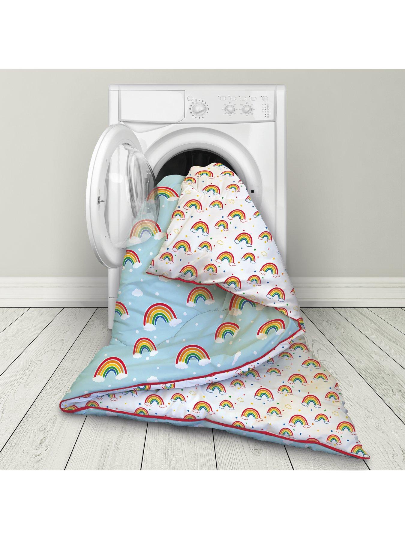 Image 5 of 6 of Rest Easy Sleep Better Rainbow Coverless Quilt 10.5 Tog Single With Pillowcase - Multi