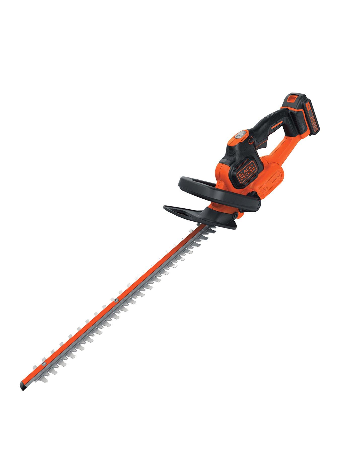 black-decker-18v-cordless-li-ion-45cm-2ah-powercommand-hedge-trimmer-gtc18452pc-gb