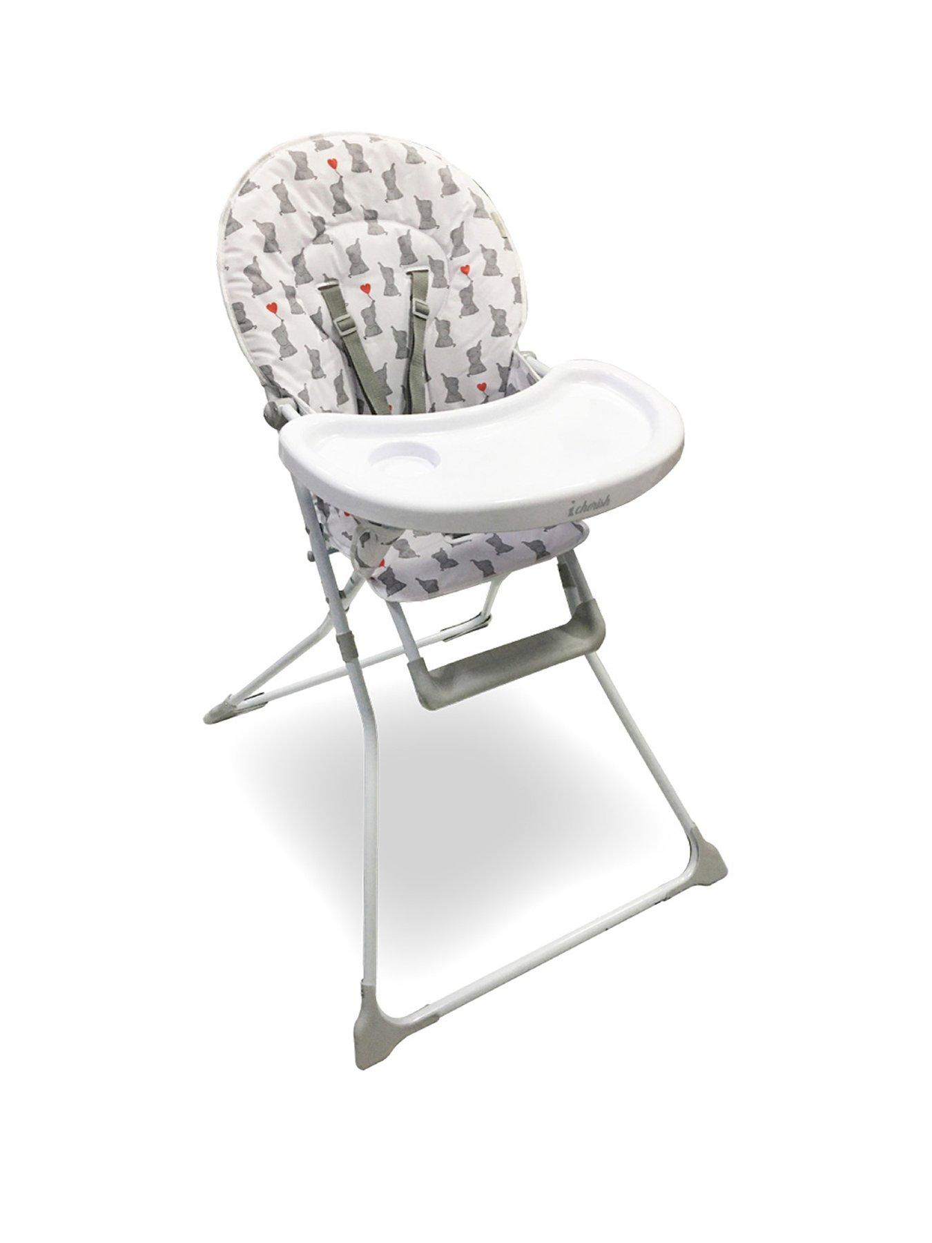 Image 1 of 6 of My Babiie My Babiie MBHC1 Compact Highchair - Elephants