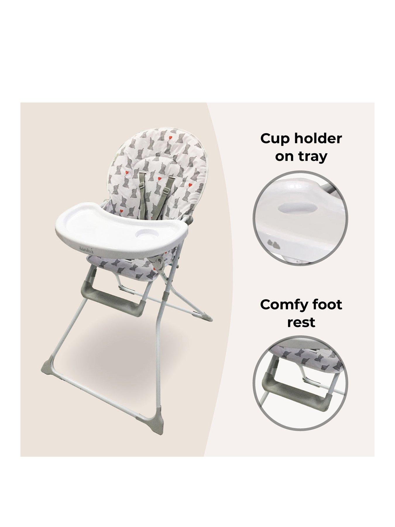 Image 2 of 6 of My Babiie My Babiie MBHC1 Compact Highchair - Elephants