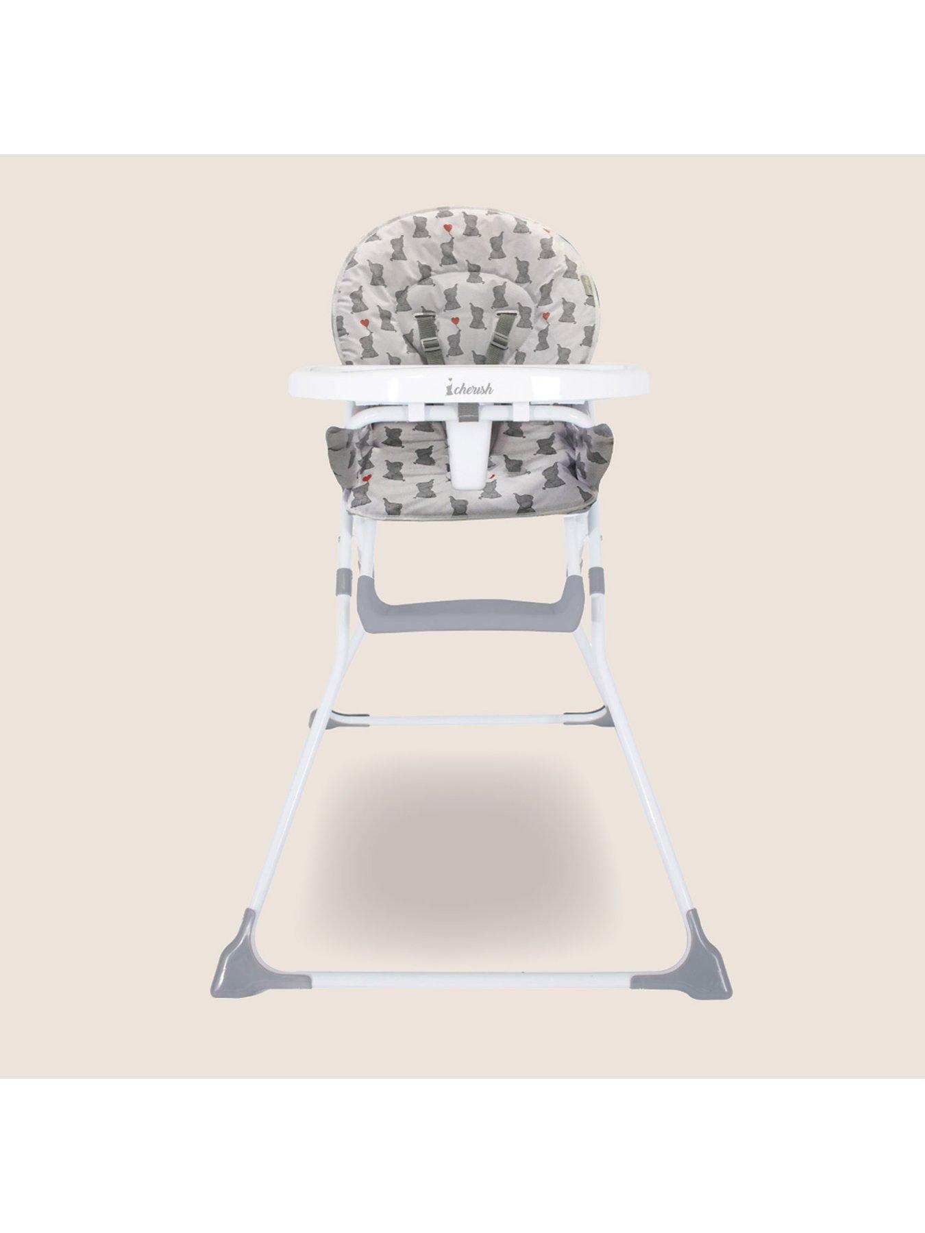 Image 5 of 6 of My Babiie My Babiie MBHC1 Compact Highchair - Elephants