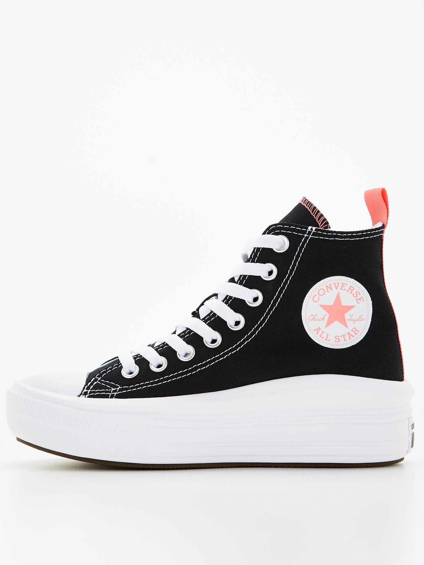 Image 1 of 5 of Converse Junior Chuck Taylor All Star Hi Top Trainers - Black/White