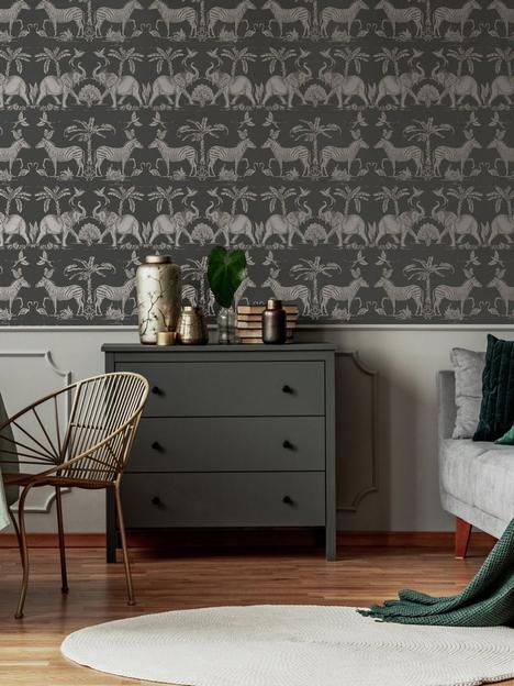 sublime-colonial-charcoal-pale-gold-wallpaper
