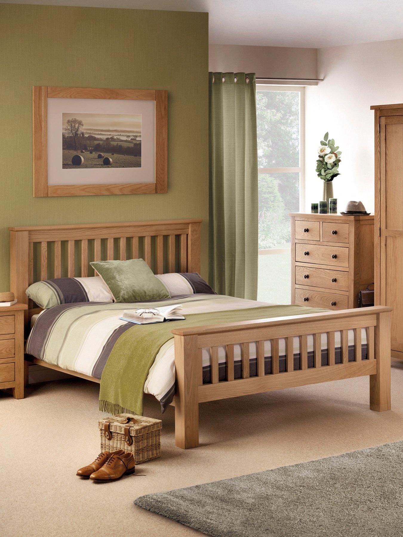 julian-bowen-amsterdam-solid-oakoak-veneernbspoaknbspbed-frame