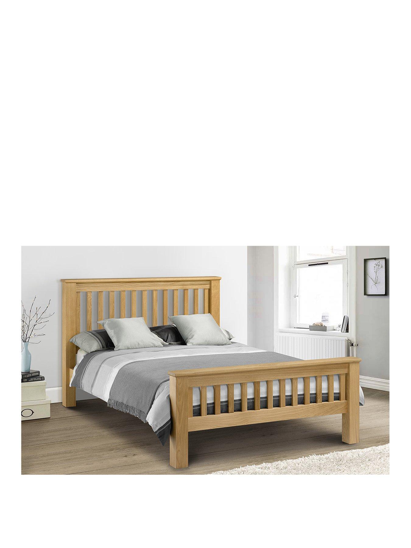 Julian Bowen Amsterdam Solid Oak/Oak Veneer Oak Bed Frame