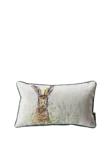 prod1090404080: Hare Watercolour Cushion