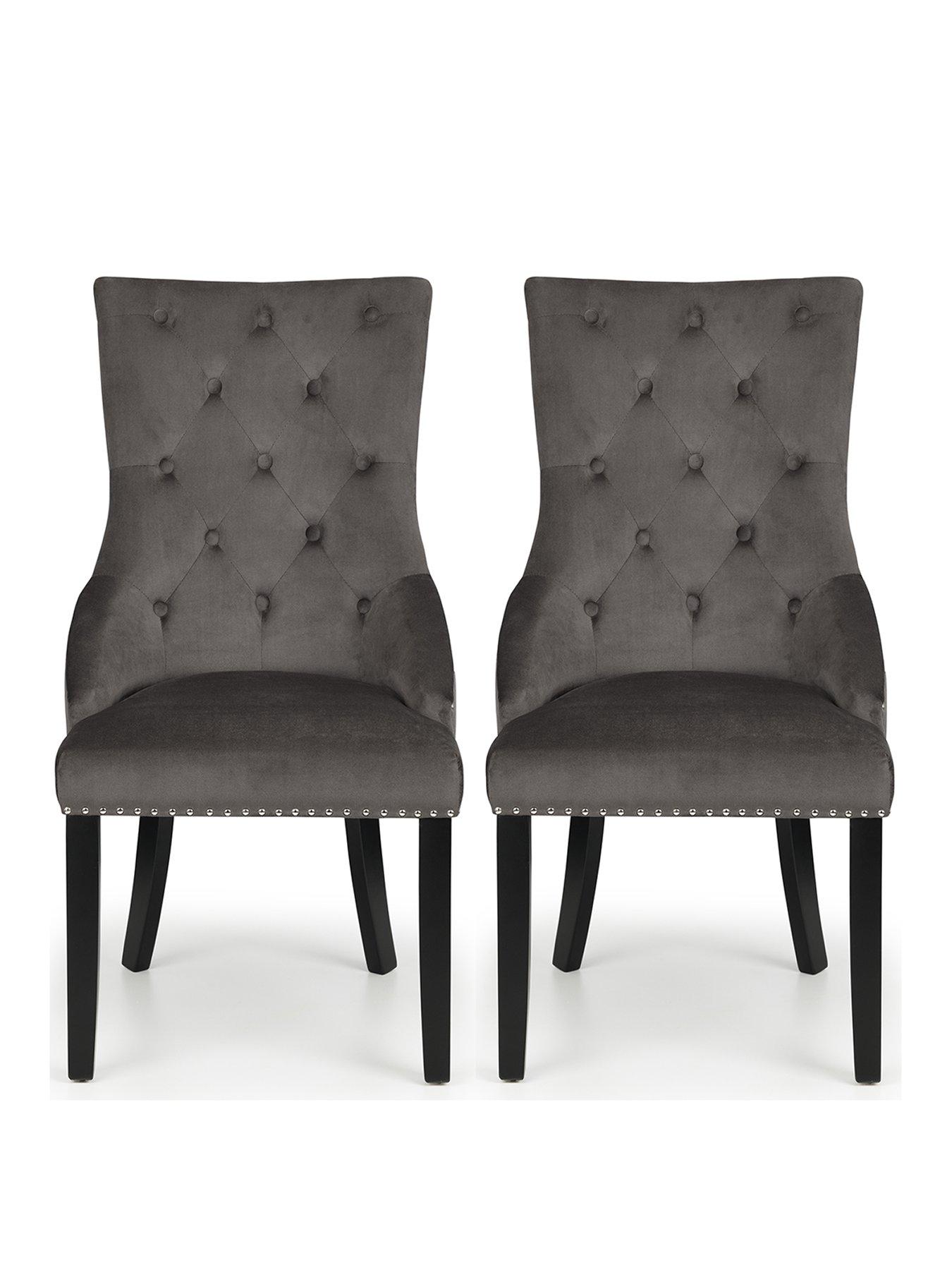 Image 2 of 4 of Julian Bowen Set Of 2 Veneto Knockerback Chairs