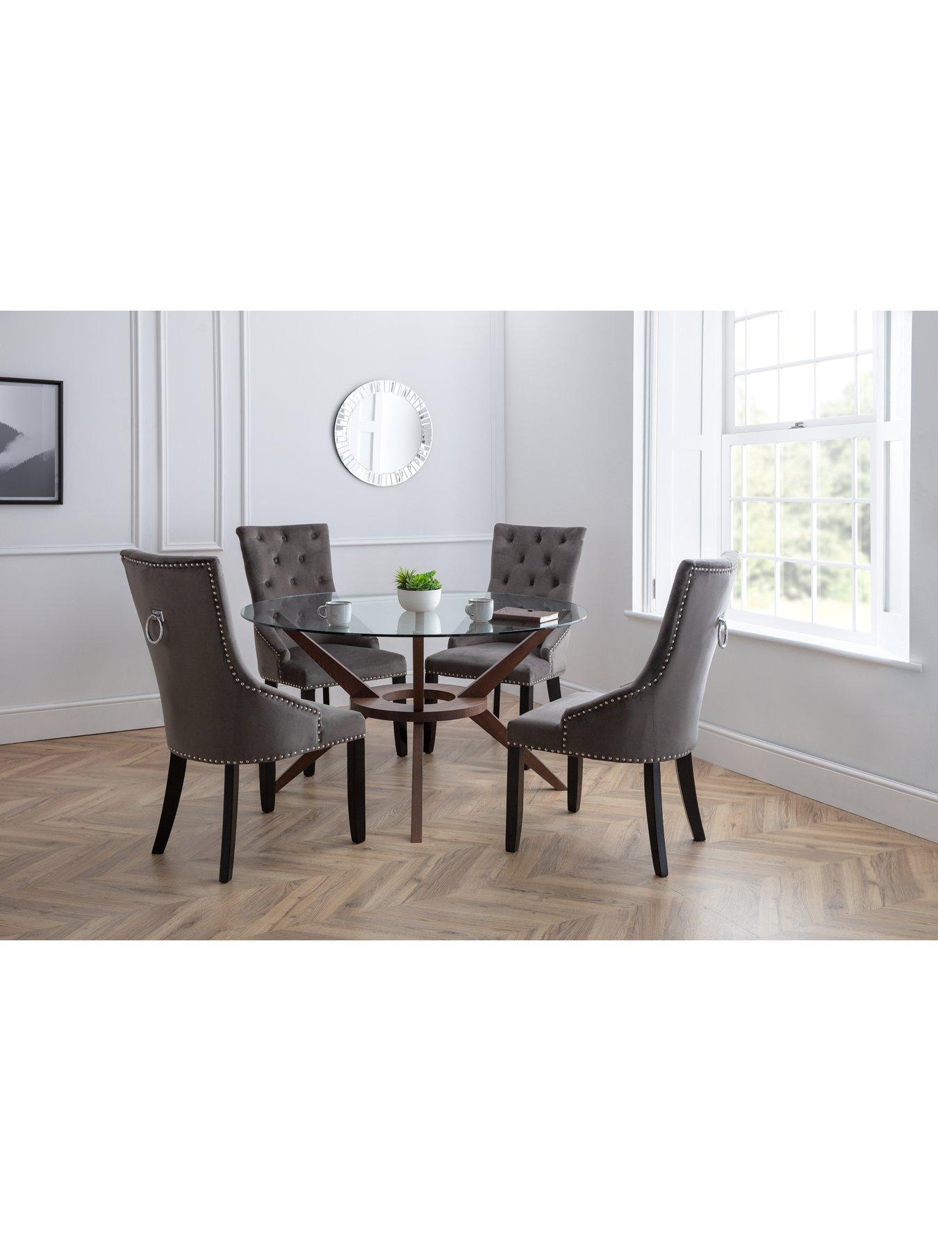 Image 4 of 4 of Julian Bowen Set Of 2 Veneto Knockerback Chairs