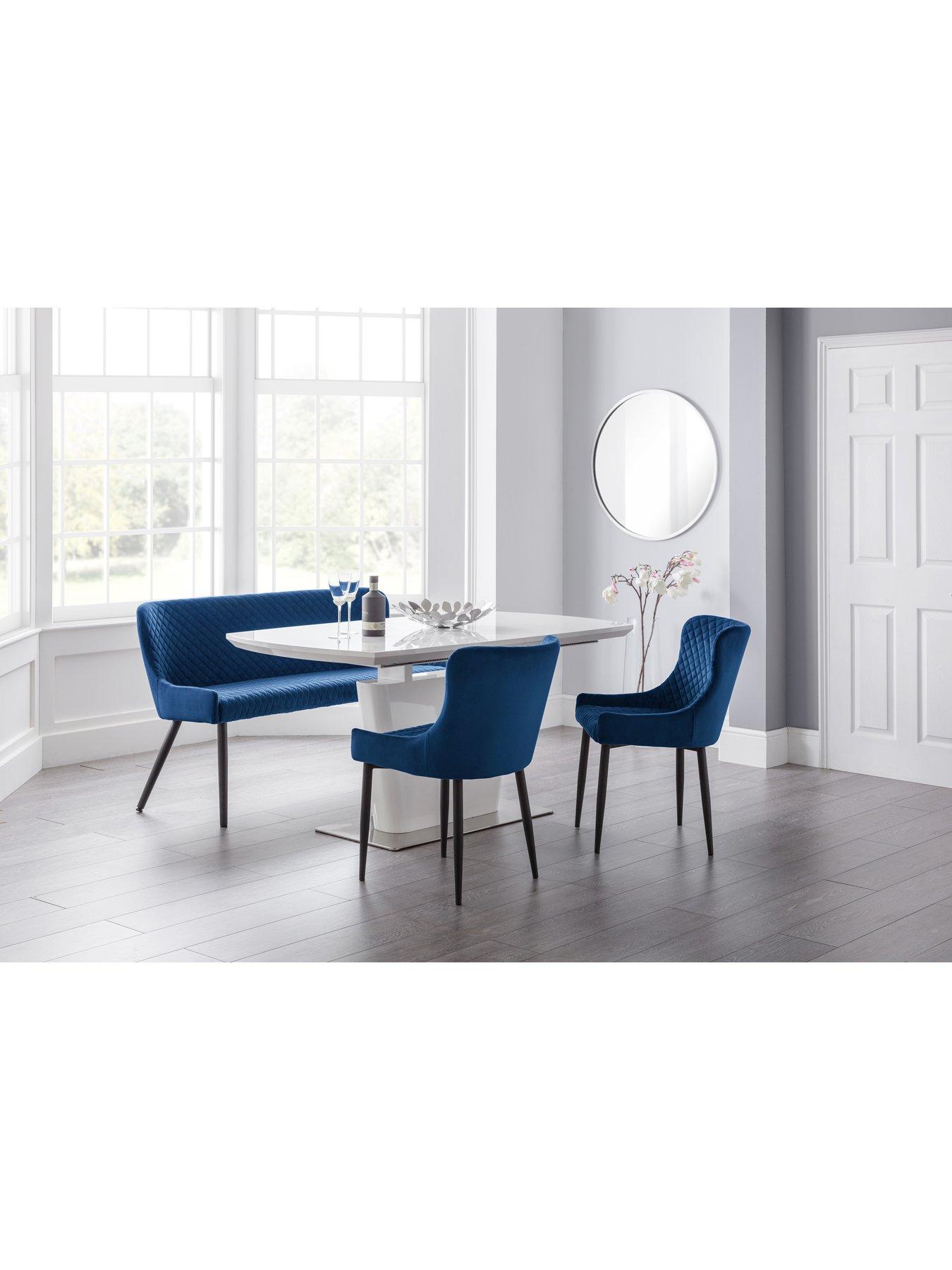 julian-bowen-luxe-high-back-bench-bluedetail