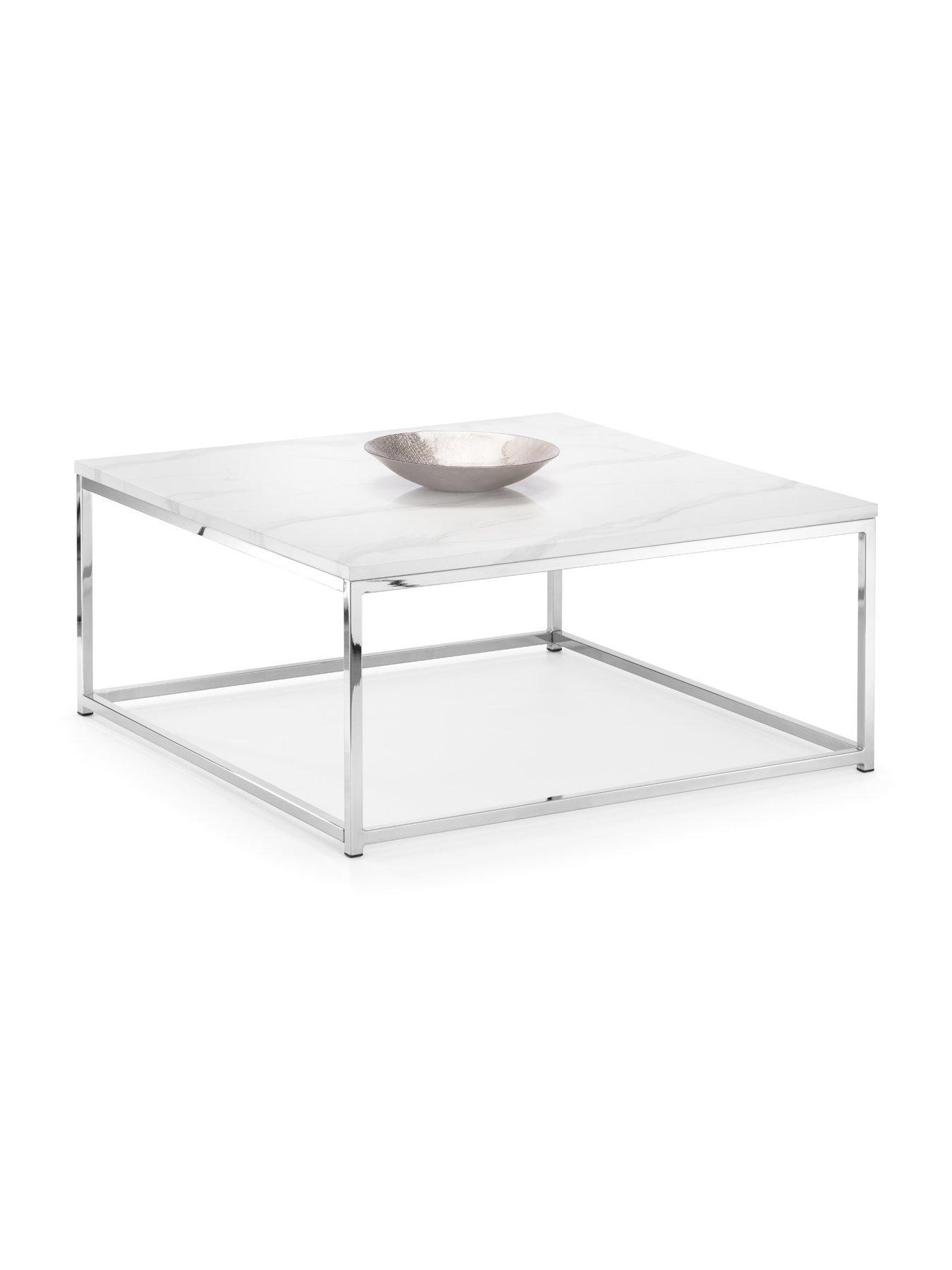 Image 3 of 5 of Julian Bowen Scala White Marble Top Coffee Table