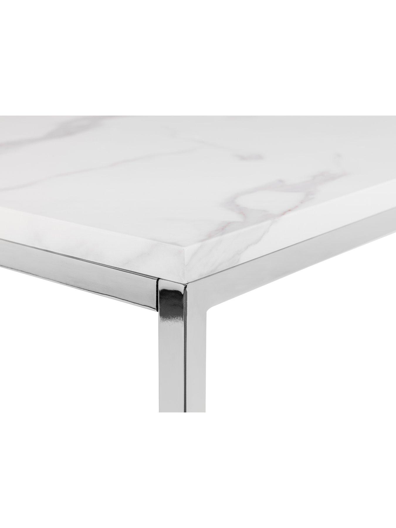 Image 5 of 5 of Julian Bowen Scala White Marble Top Coffee Table