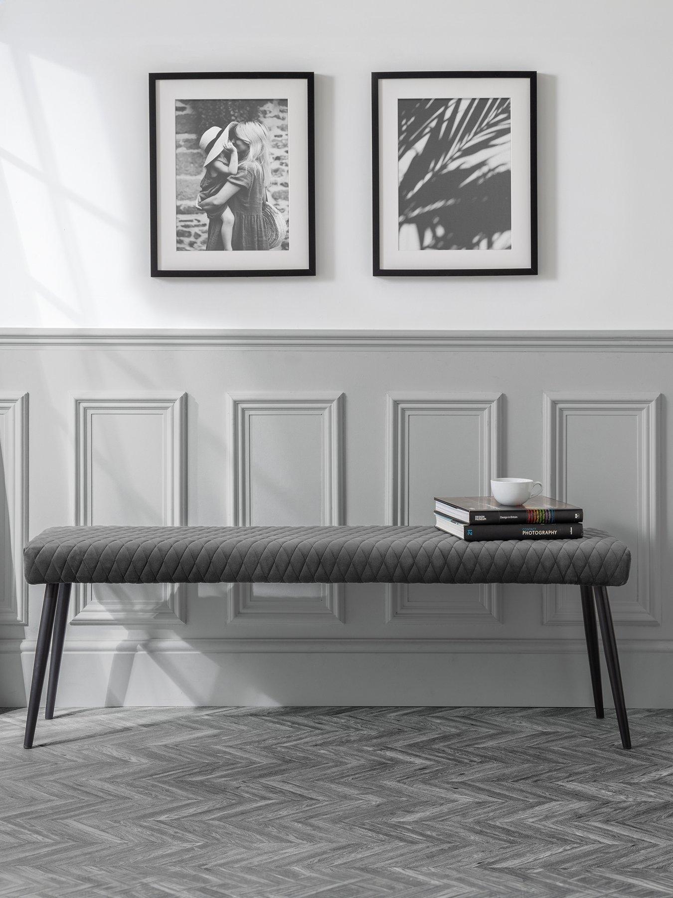 julian-bowen-luxe-low-bench-grey