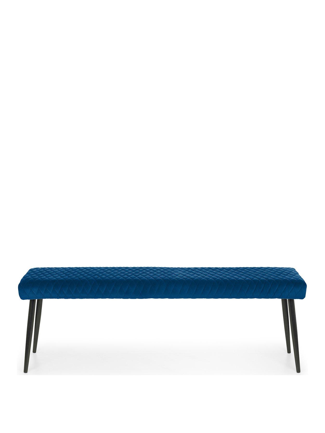 julian-bowen-luxe-velvet-low-bench-bluestillFront