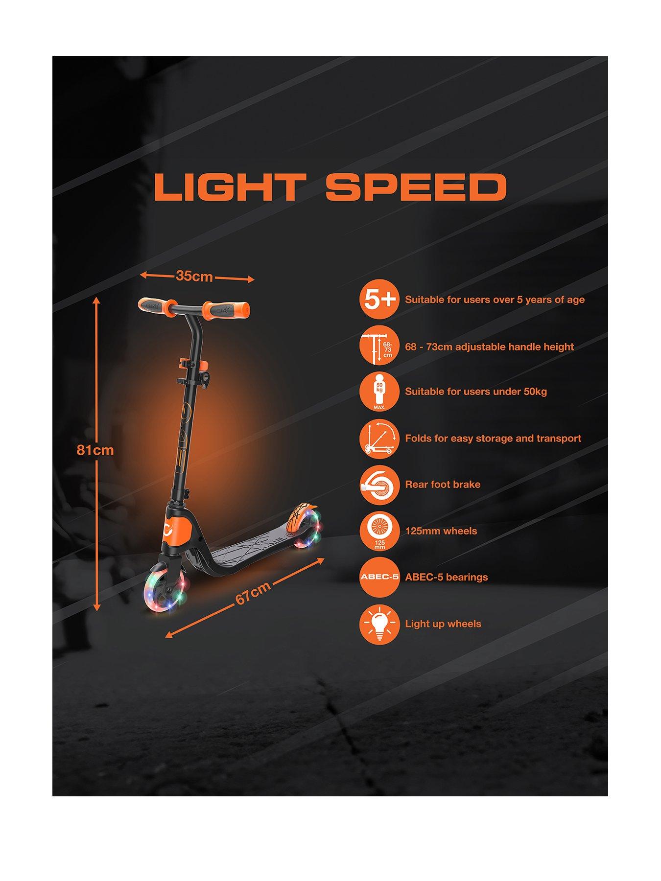 evo-light-speed-scooter-orange