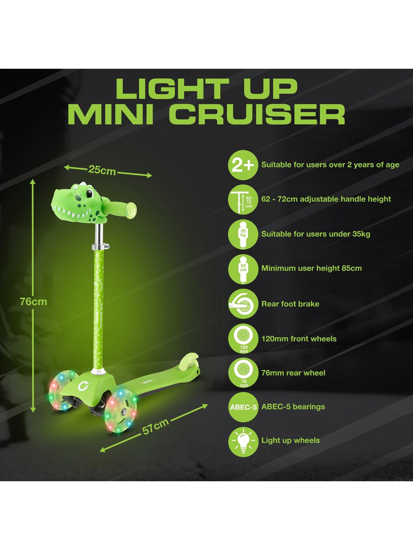 Image 6 of 6 of EVO Dino Light Up Mini Cruiser 3 Wheel Scooter