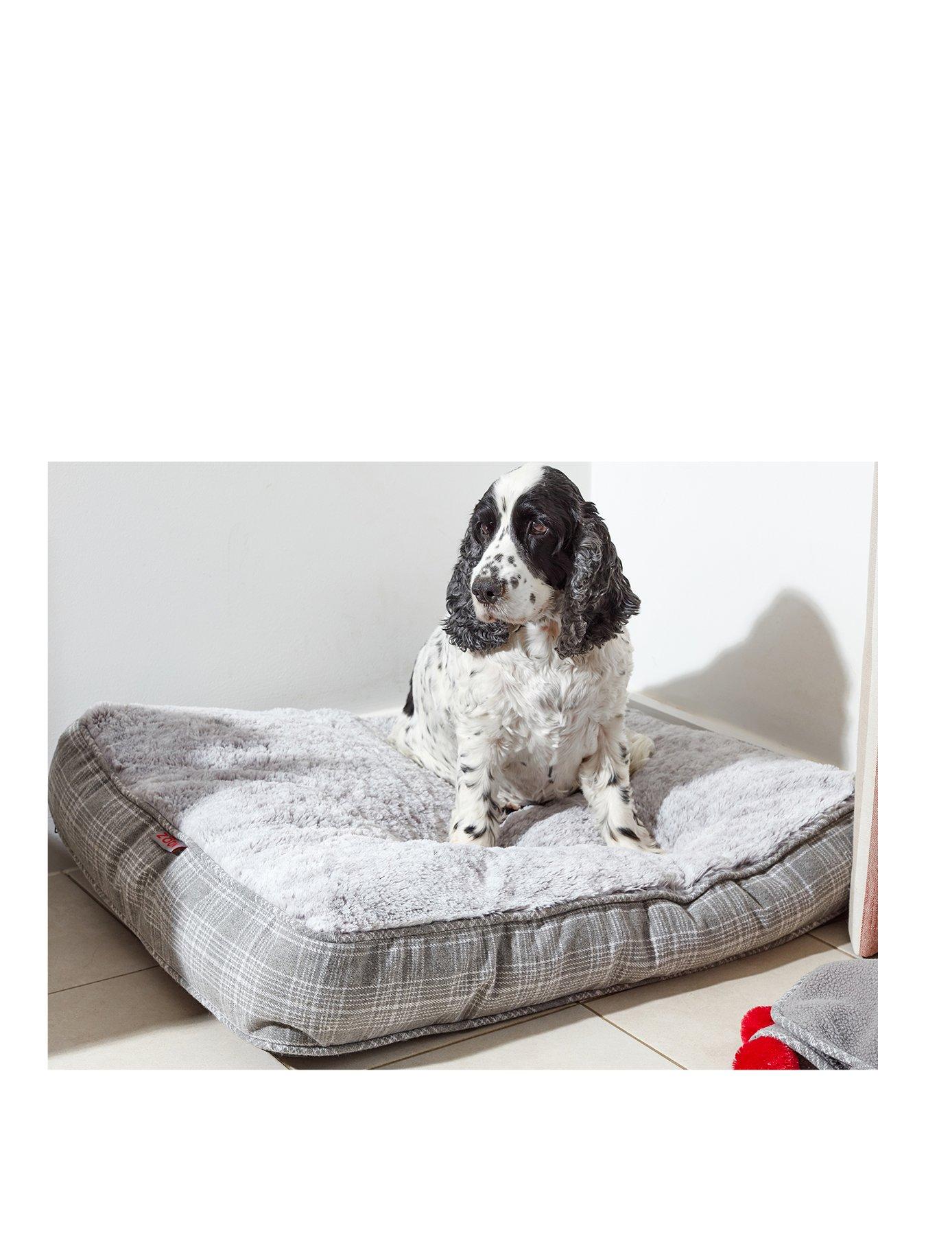 undefined Grey Plaid Gusset Mattress - Medium