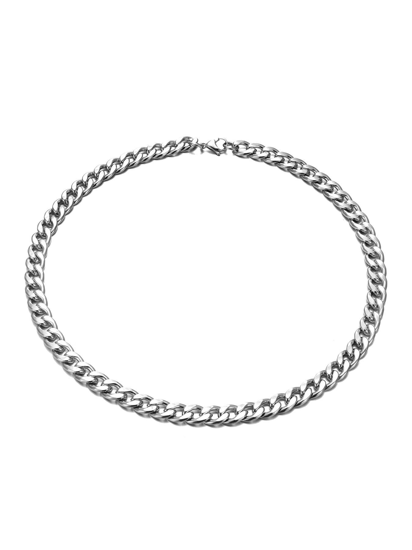 mens-20-flat-curb-9mm-steel-chain-necklaceback