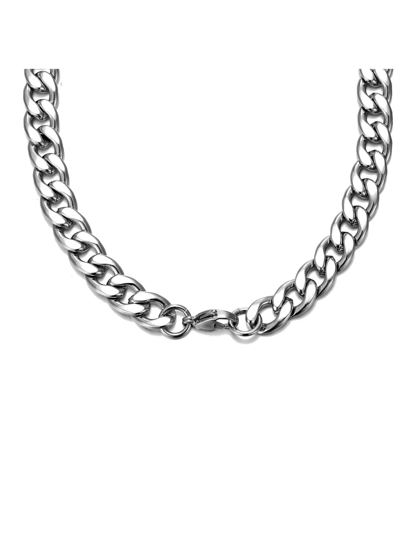 mens-20-flat-curb-9mm-steel-chain-necklaceoutfit