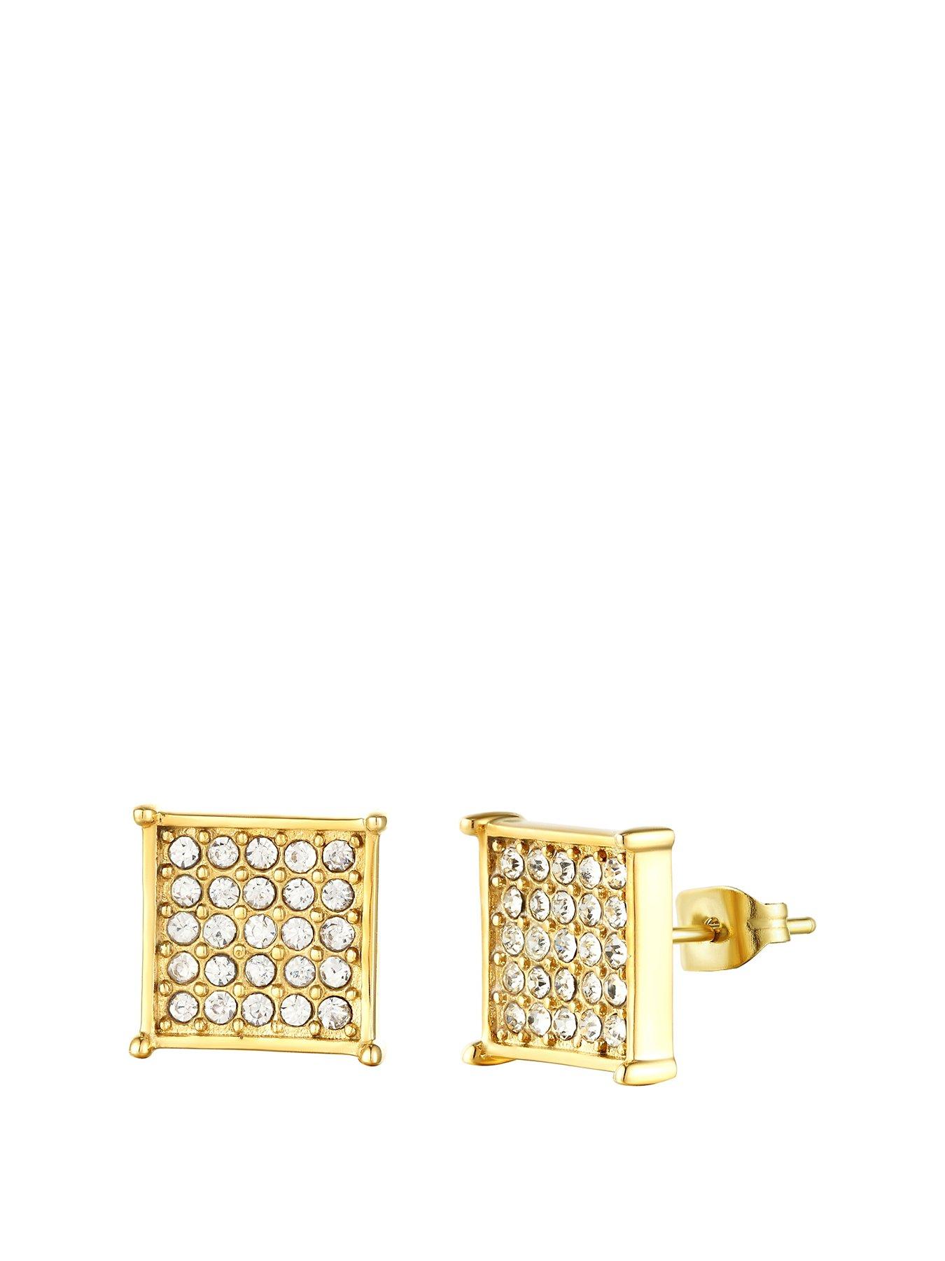 the-love-collection-mens-cubic-zirconia-bling-studs