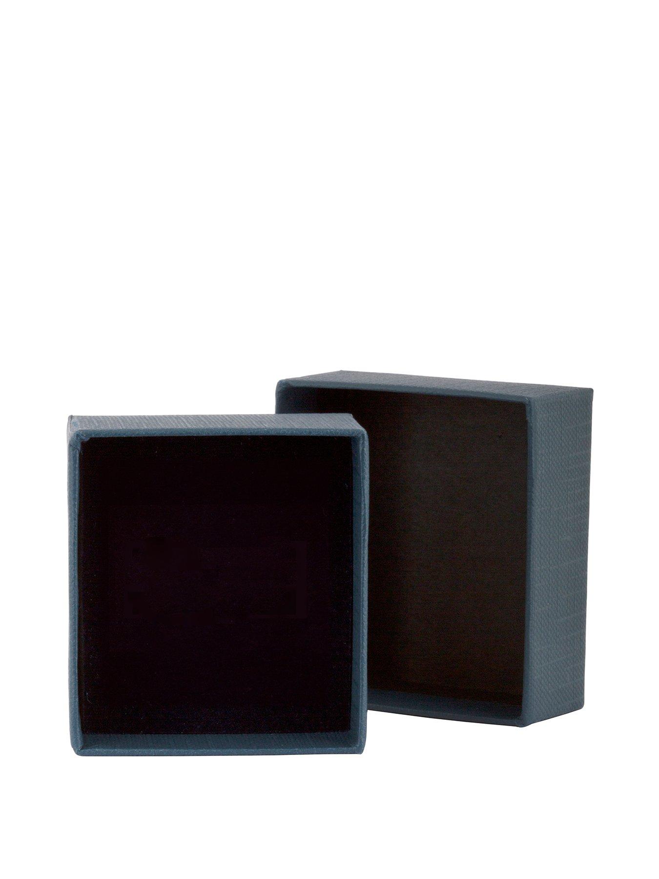 Image 5 of 5 of The Love Collection Men's Steel Black and Cubic Zirconia Ring