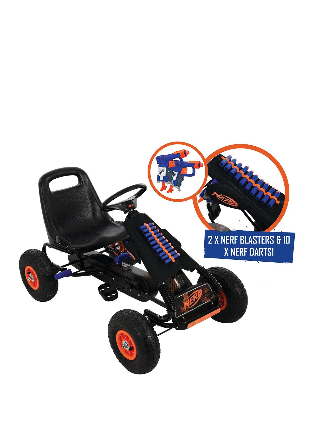 Nerf store riding car