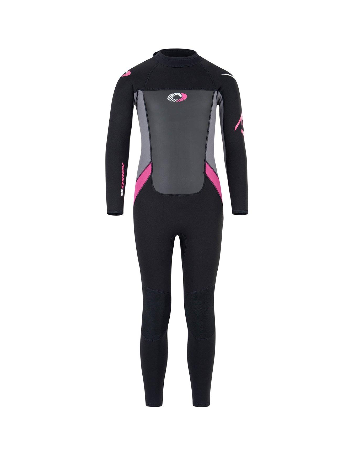Image 1 of 6 of Osprey Action Sports Origin Girls Long Wetsuit (Black/Pink)