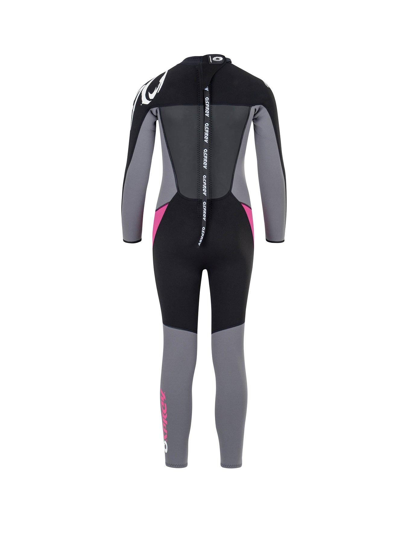 Image 2 of 6 of Osprey Action Sports Origin Girls Long Wetsuit (Black/Pink)