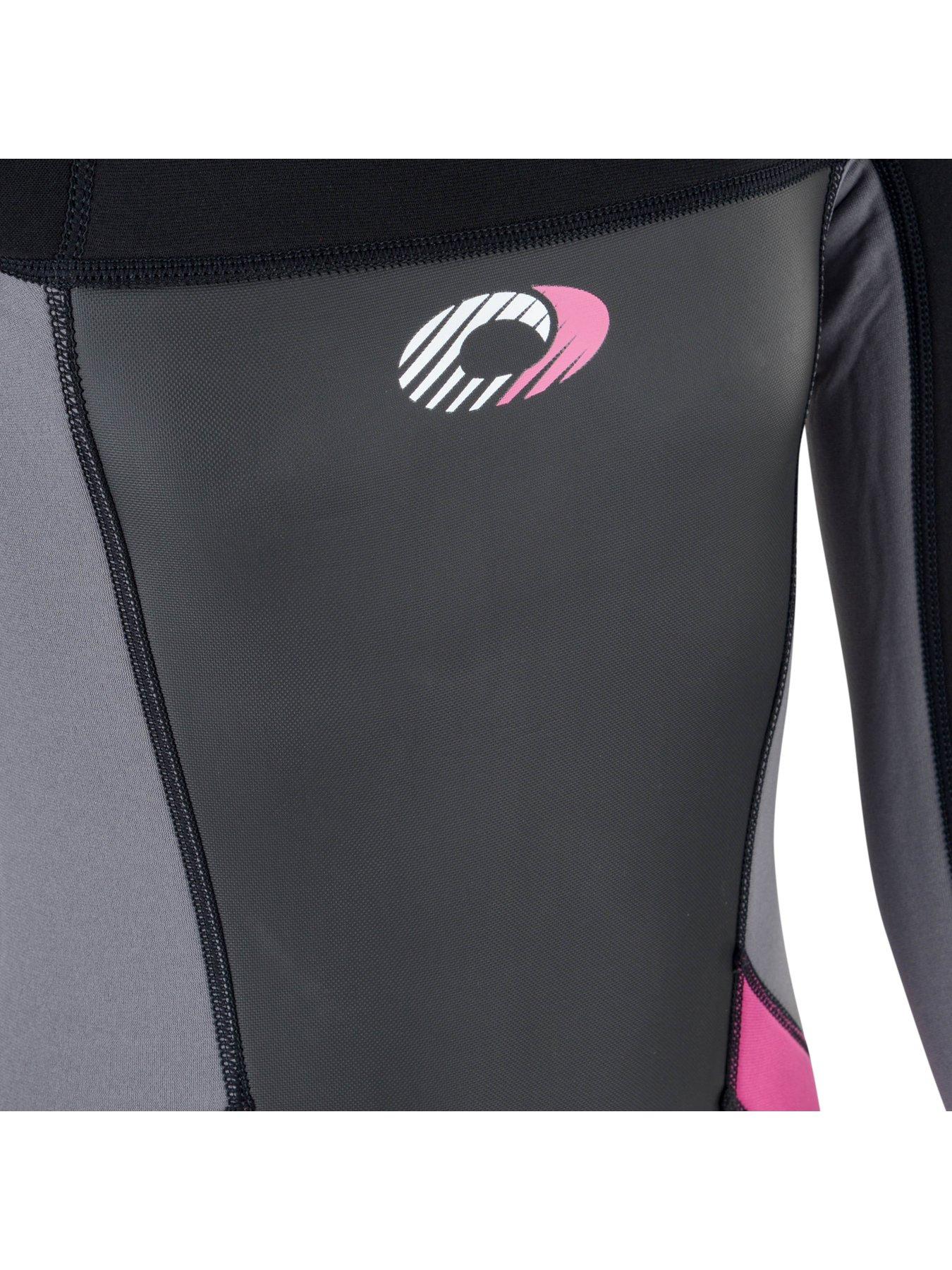 Image 3 of 6 of Osprey Action Sports Origin Girls Long Wetsuit (Black/Pink)