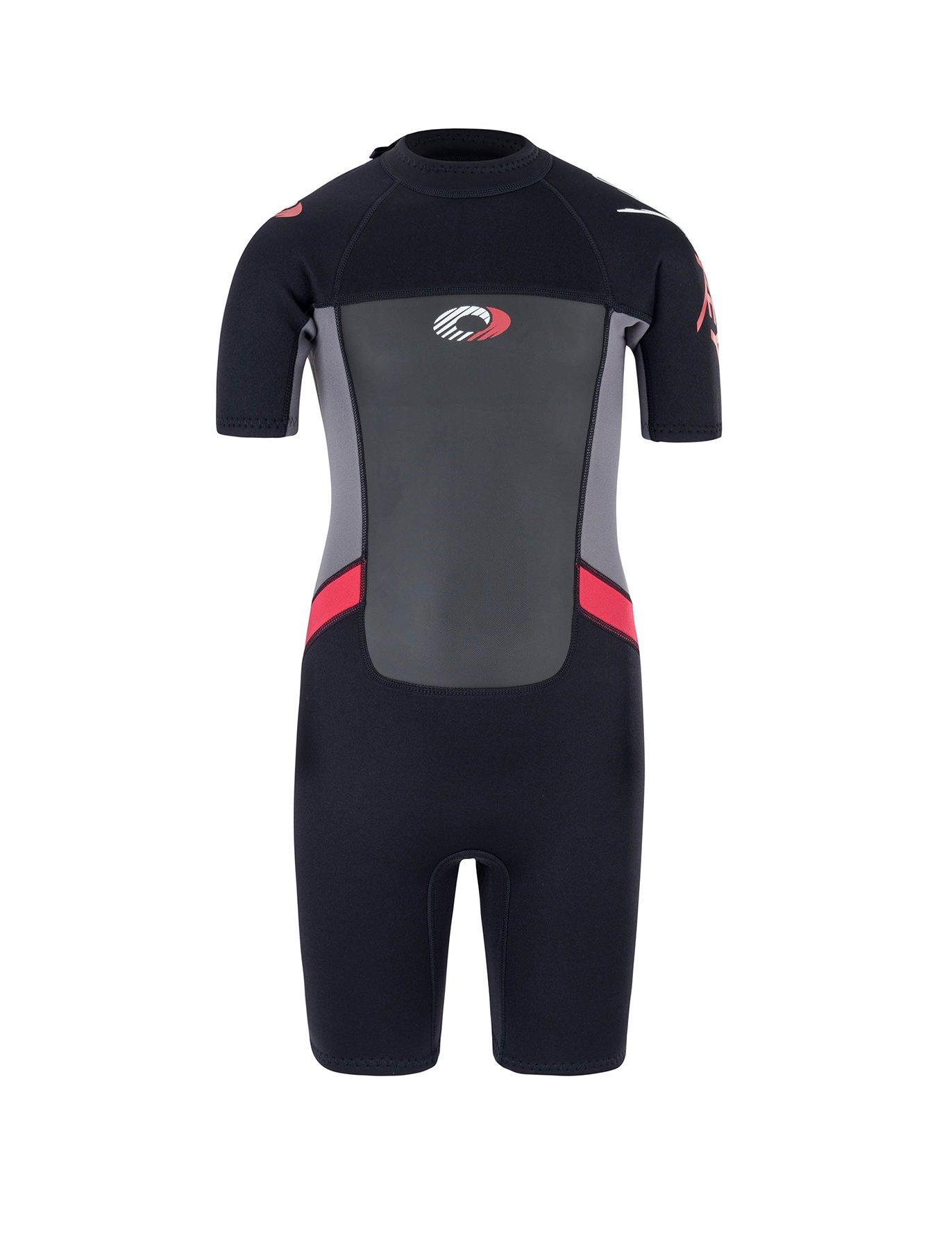 Image 1 of 6 of Osprey Action Sports Origin Boys Shorty Wetsuit (Black/Red)