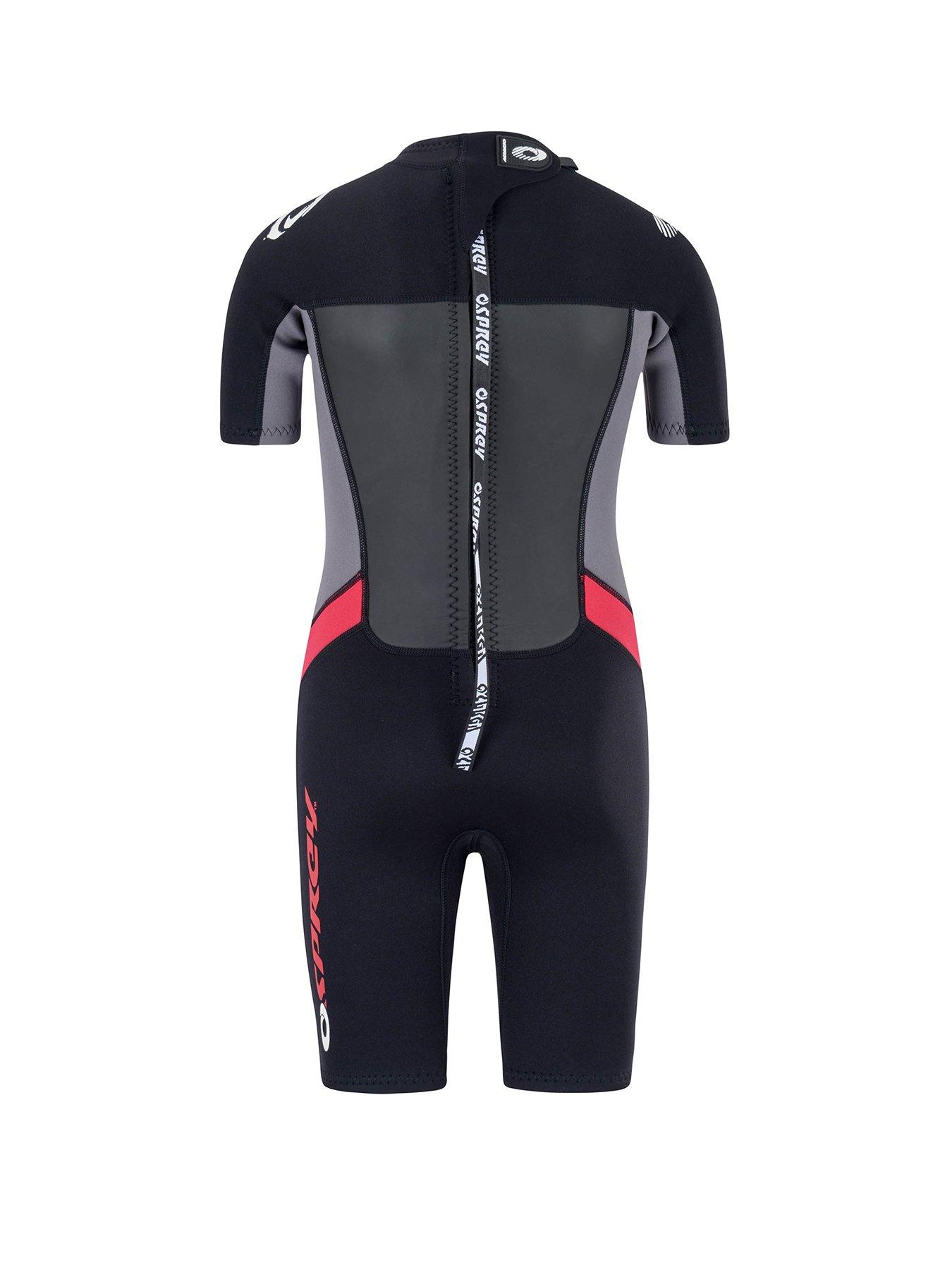 Image 2 of 6 of Osprey Action Sports Origin Boys Shorty Wetsuit (Black/Red)