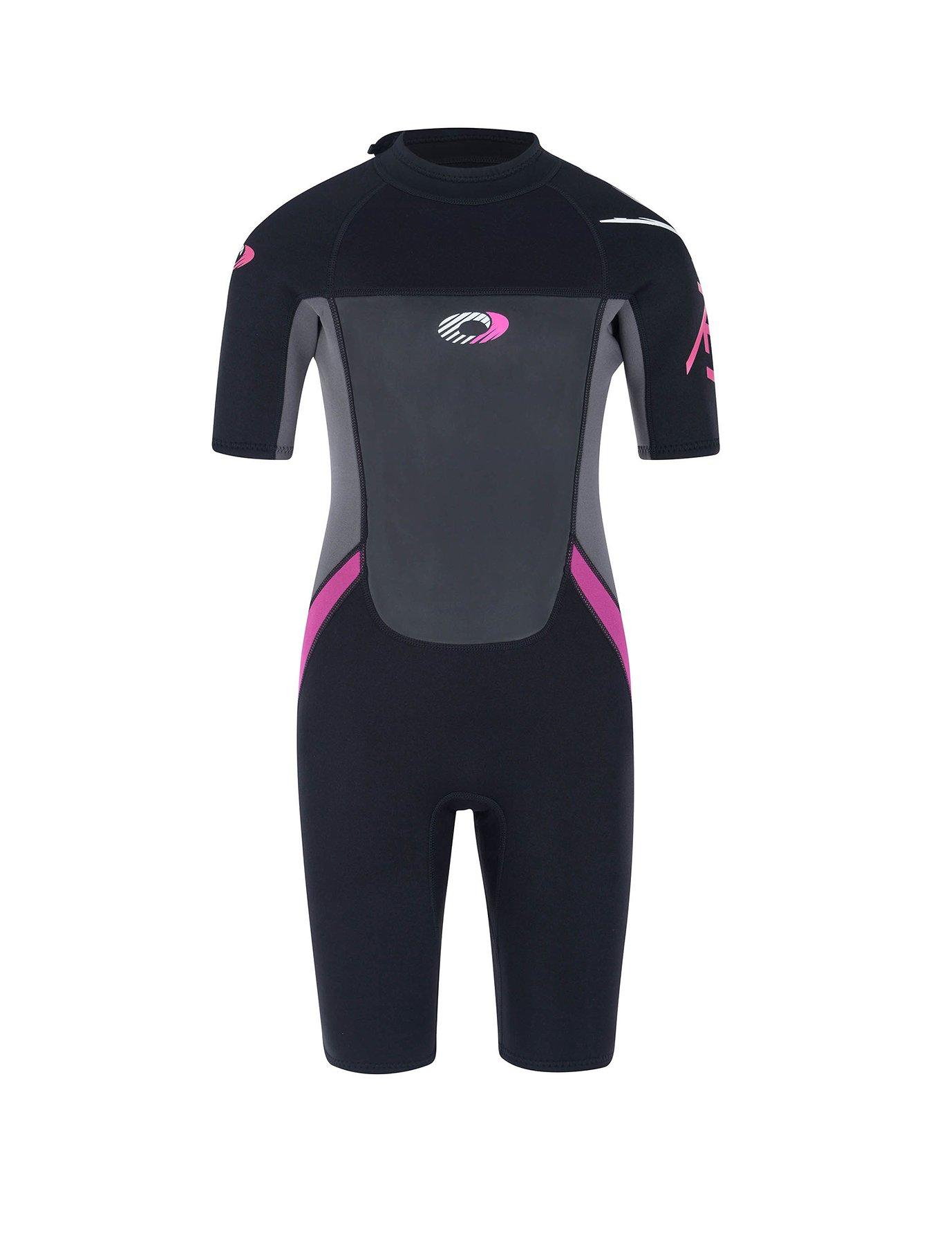 Image 1 of 7 of Osprey Action Sports Origin Girls Shorty Wetsuit Black/Pink