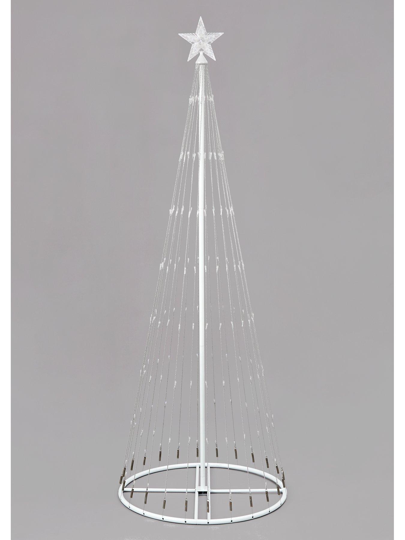 very-home-6ft-white-waterfall-led-outdoor-christmas-tree-lightback