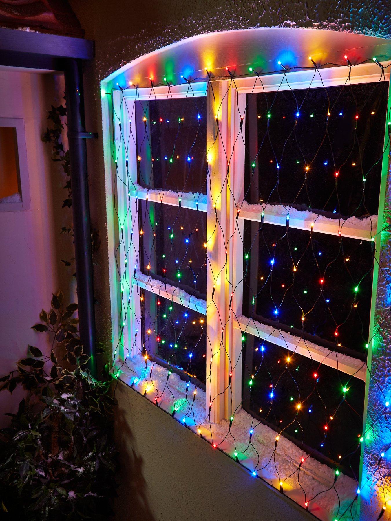 undefined 160 Net Curtain LED Indoor/Outdoor Christmas Lights