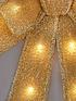 gold-litnbspdoor-bow-christmas-decorationoutfit
