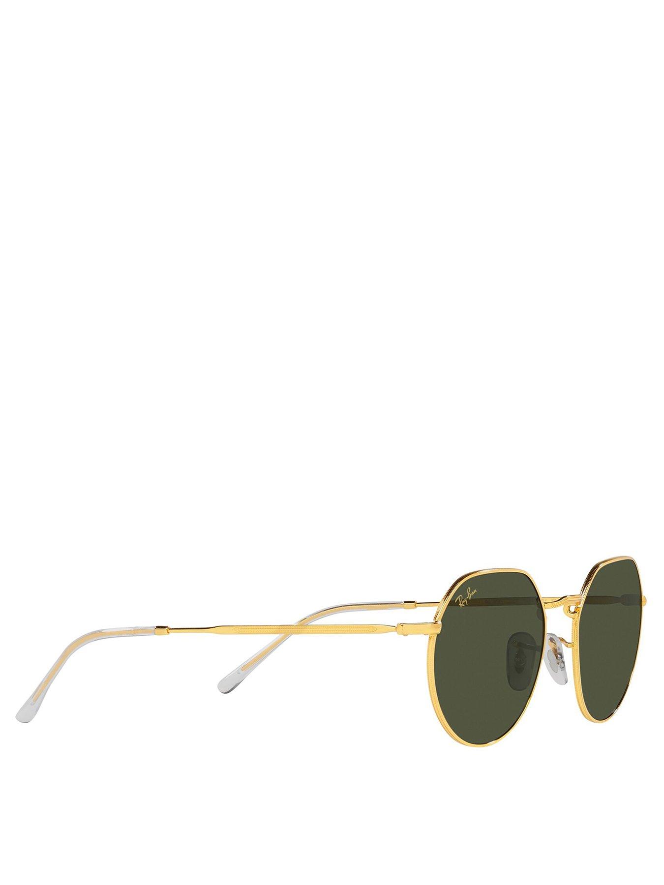 Ray-Ban Ray-Ban Jack Round Metal Sunglasses - Gold