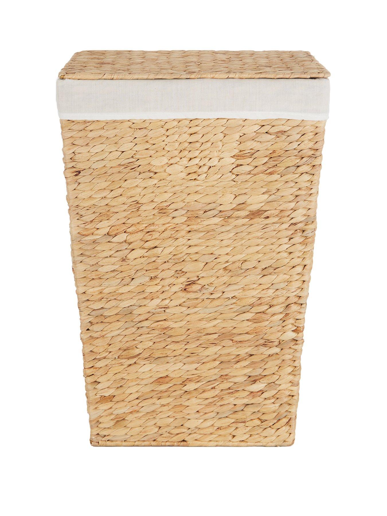 The Very Collection Water Hyacinth Rectangular Laundry Hamper