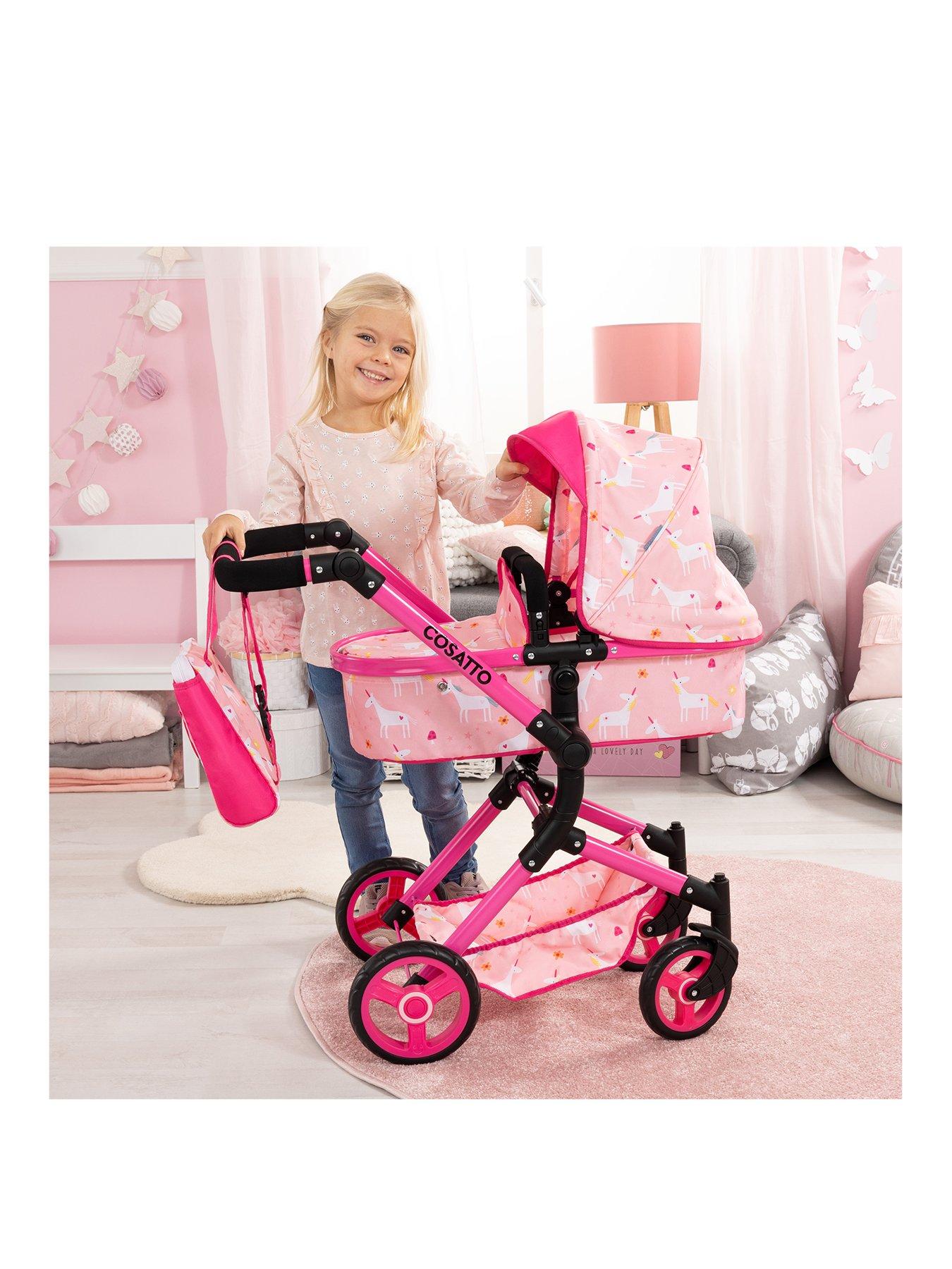 Image 3 of 7 of Cosatto Unicorn Print Wonder Doll Pram