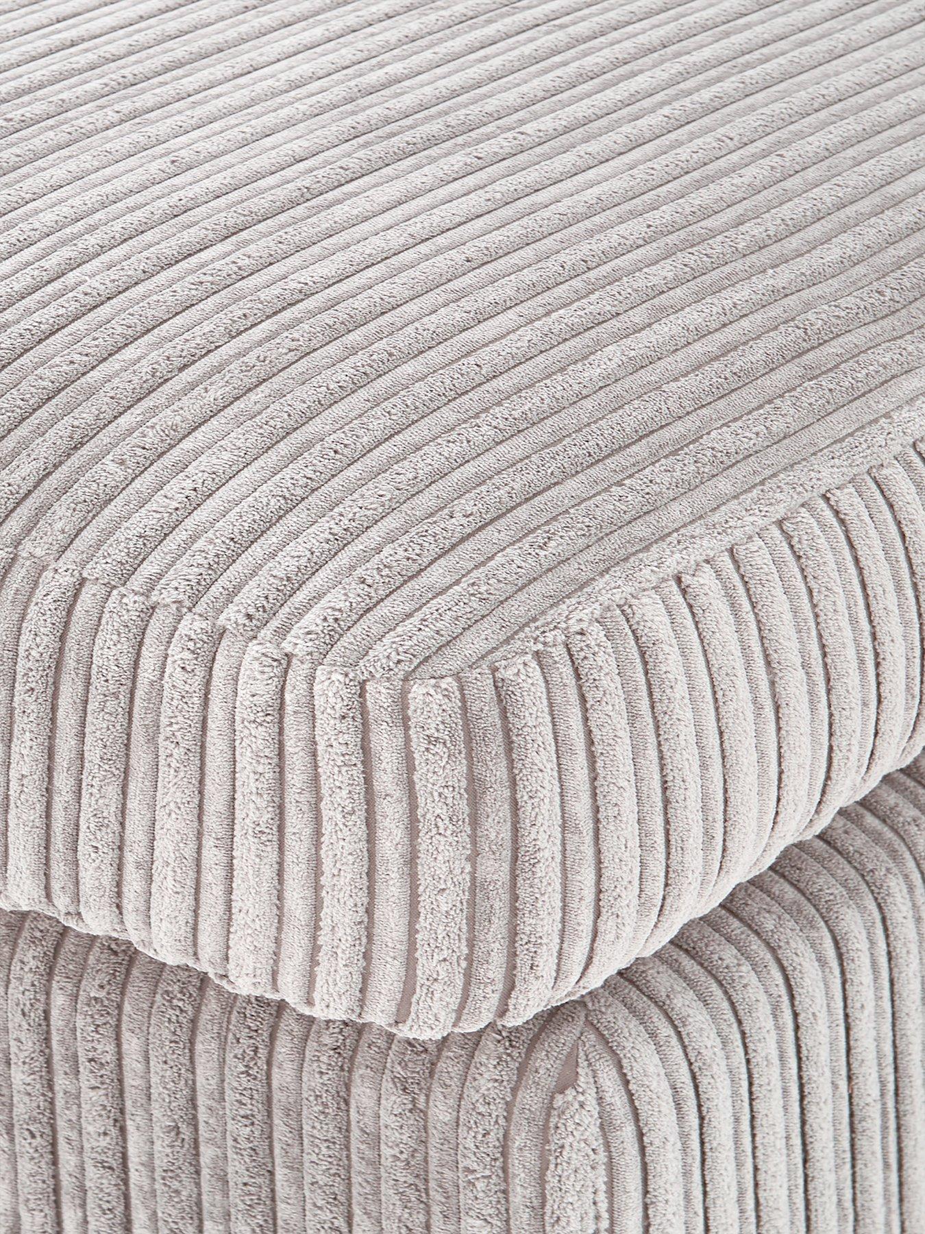 Image 3 of 6 of The Very Collection Amalfi Standard Back Fabric Left Hand 3 seater Chaise Sofa - Silver - FSC&reg; Certified