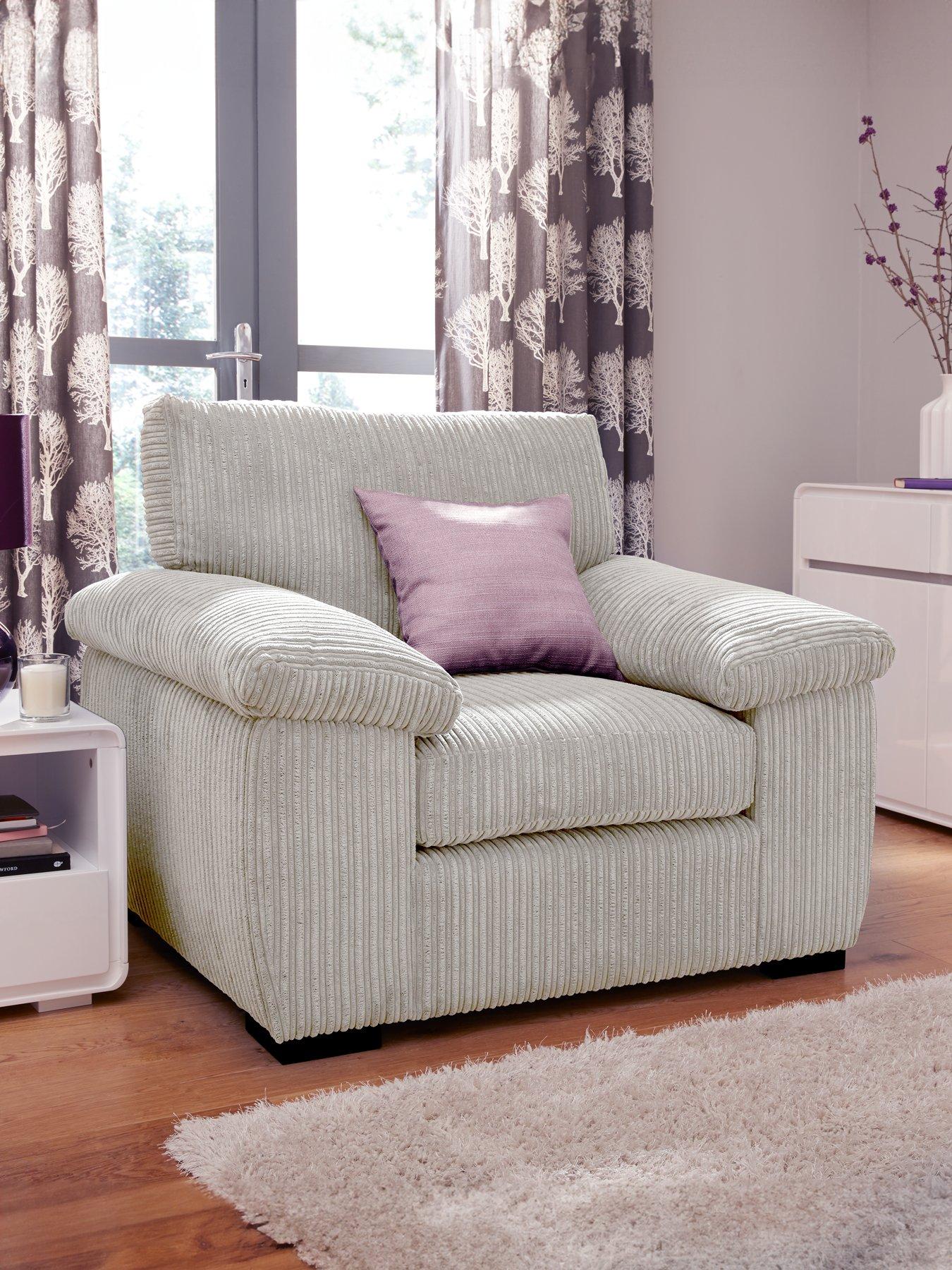 Very Home Amalfi Fabric Armchair - Silver - FSC® Certified