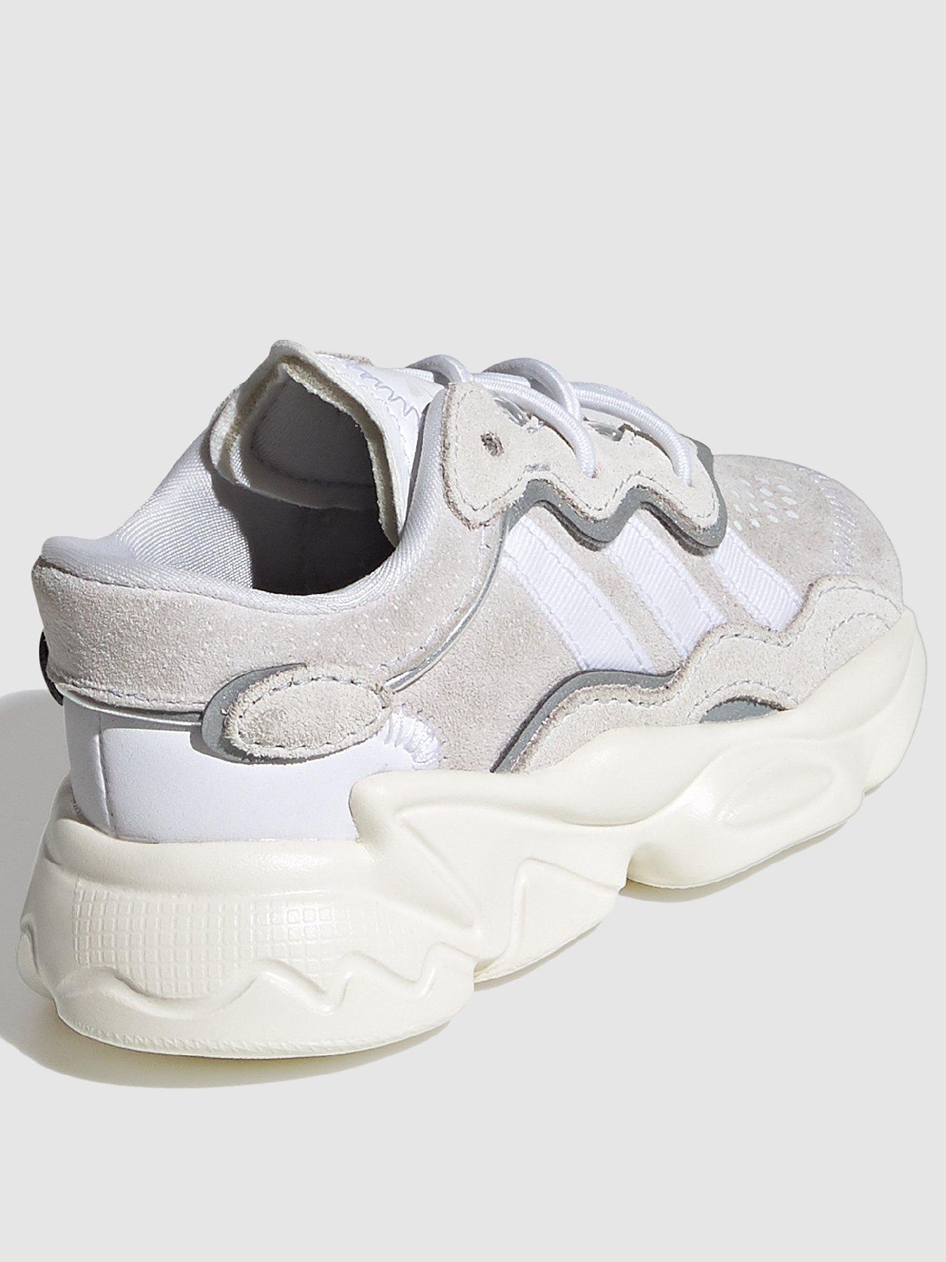 adidas-originals-infant-unisex-ozweego-trainers-whitestillFront