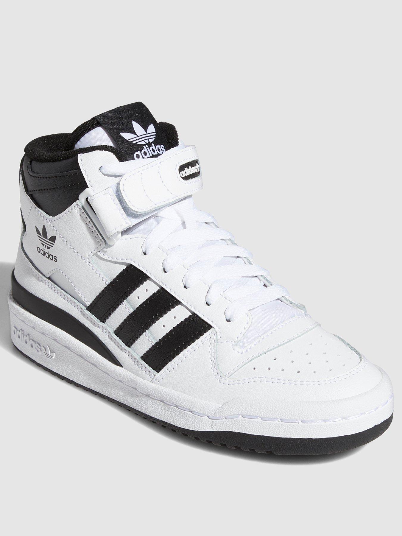 adidas-originals-unisex-junior-forum-mid-trainers-whiteblack