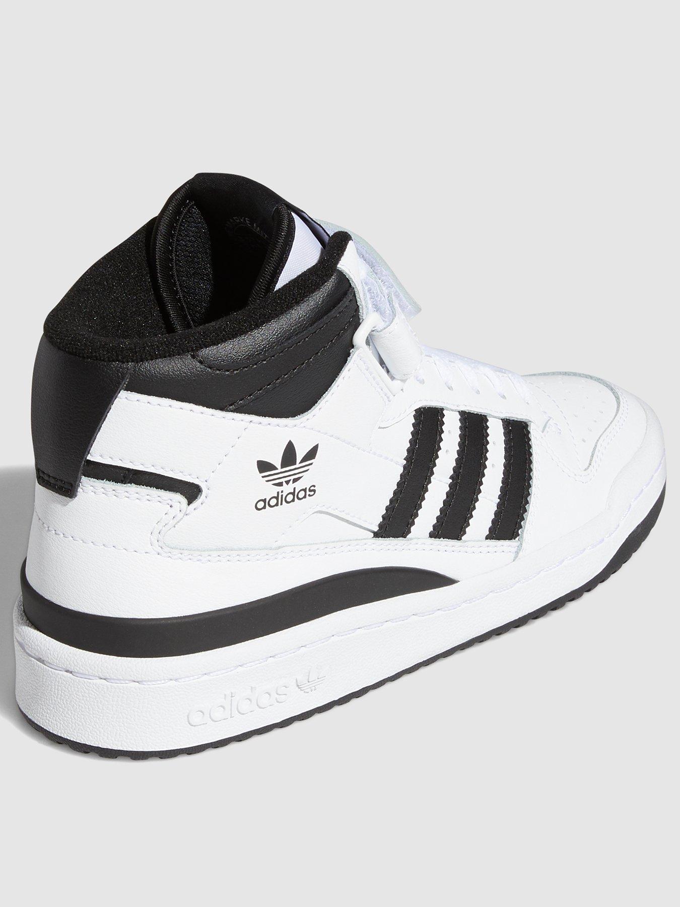 adidas-originals-unisex-junior-forum-mid-trainers-whiteblackstillFront