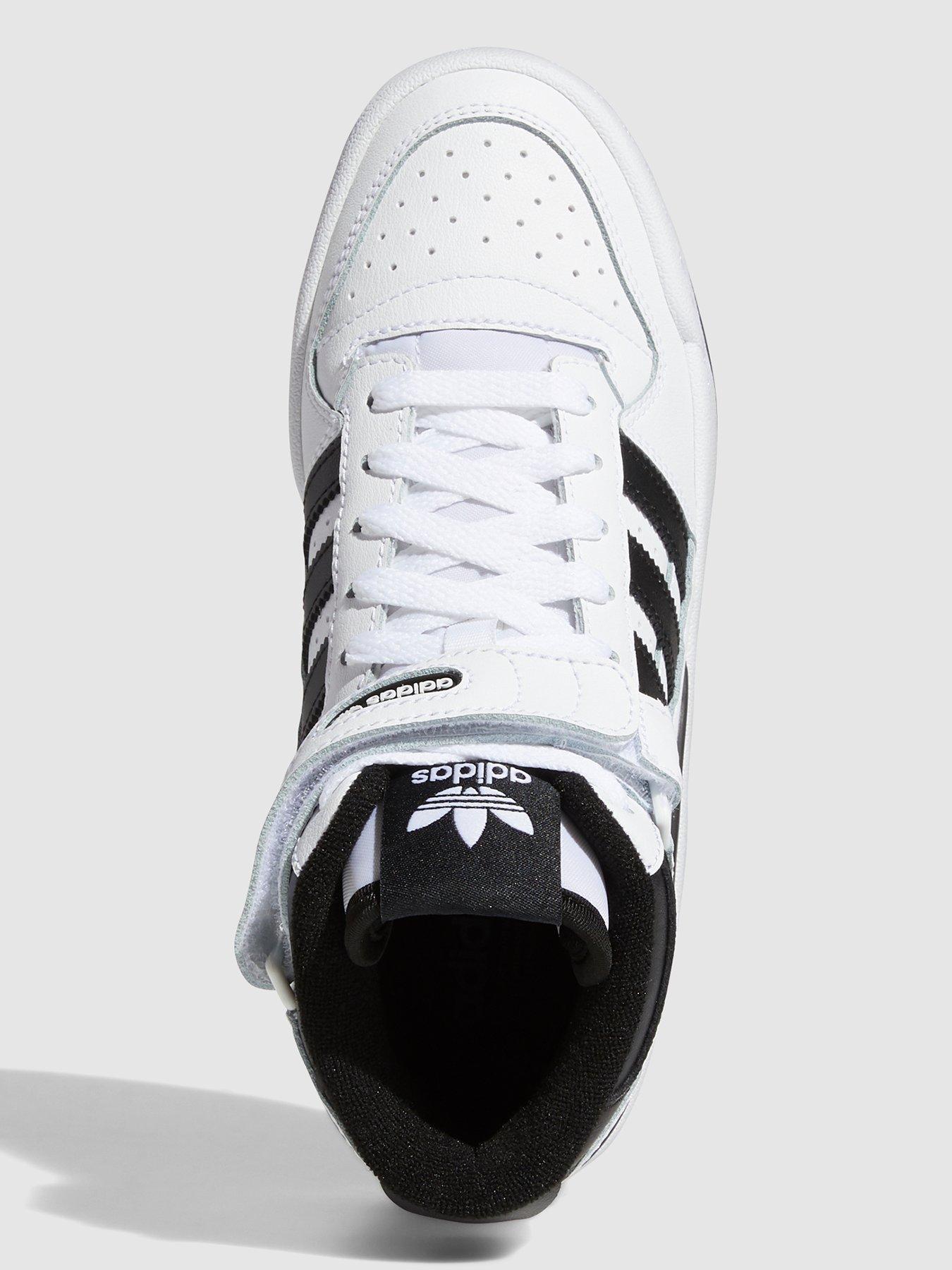 adidas-originals-unisex-junior-forum-mid-trainers-whiteblackoutfit