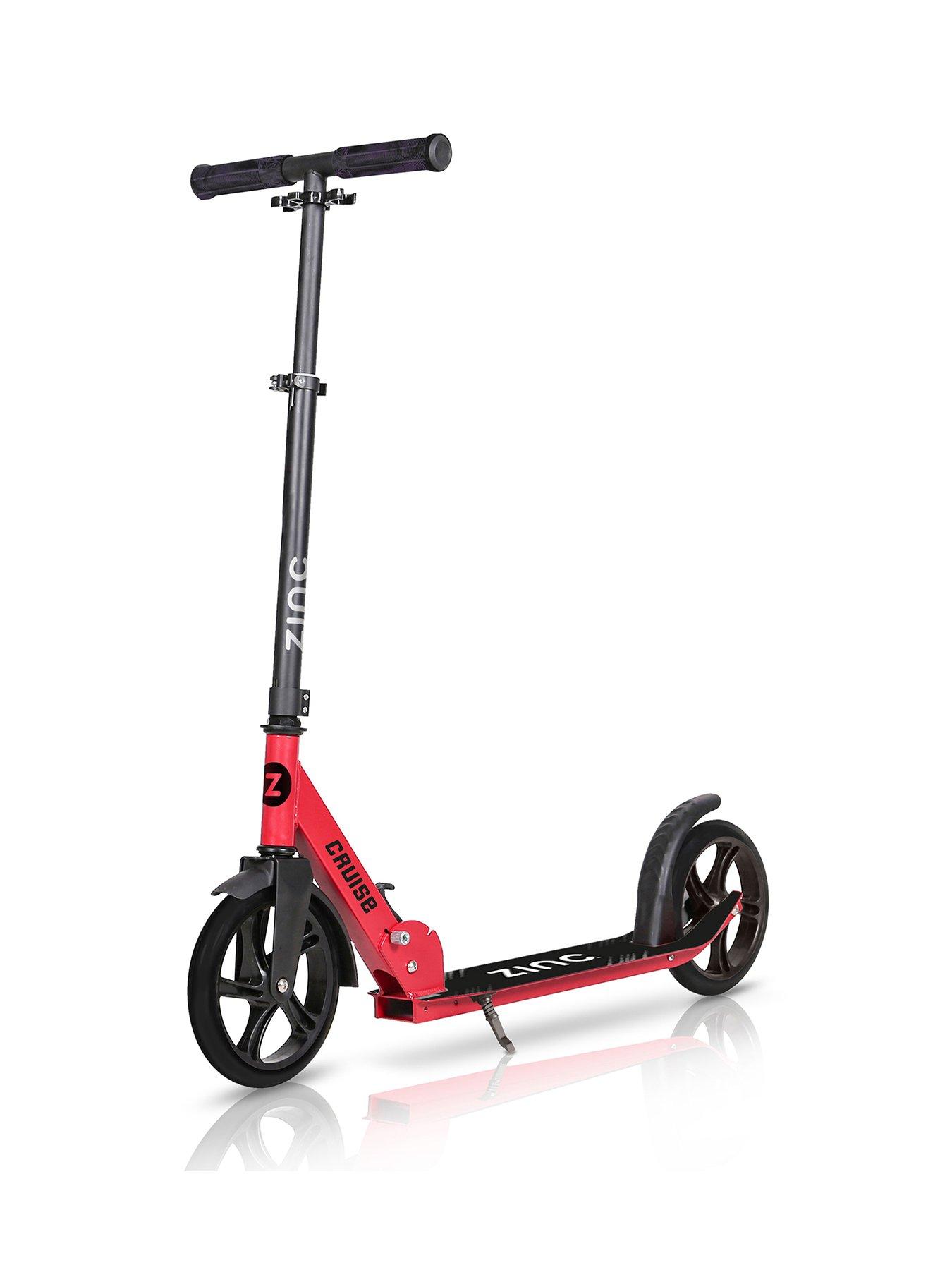 Image 1 of 6 of Zinc Zinc big wheeled folding cruise scooter - Red